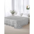 thumbnail image 5 of Grey Retro Greek Key Twim Size Flat Sheet, Wrinkleproof & Fadeproof Cooling Flat Bed Sheet Only, Geometric Greece Ancient Rustic Breathable Soft Bedding Top Sheets 66 x 96 Inches, 5 of 8