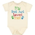 thumbnail image 3 of Inktastic My Great Aunt Loves Me Boys or Girls Baby Bodysuit, 3 of 5