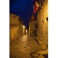 thumbnail image 2 of Lord, Fred 23x32 Black Ornate Wood Framed with Double Matting Museum Art Print Titled - France, Provence Flags over street in castle, 2 of 4