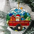 thumbnail image 2 of Cat Stained Glass Ornaments, Cat Ornament,Cat Christmas Tree Ornament, Cat Xmas Decorations 0bw1Pw, 2 of 5