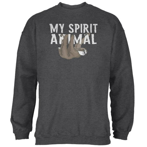 Sloth is My Spirit Animal Mens Sweatshirt Deep Heather 2XL