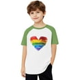 thumbnail image 3 of HVOBBTY T-Shirt Décontracté à Manches Courtes pour Tout-Petits, T-Shirts à Manches Courtes Imprimés en Couleur pour Enfants Été Col Rond Basique 3-14 Ans Vert, 5 Ans, 3 of 4