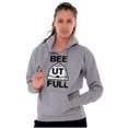 thumbnail image 4 of Beehive State Beutahful UT Arch Unisex Plus Fleece Graphic Hoodie Brisco Brands 3X, 4 of 5