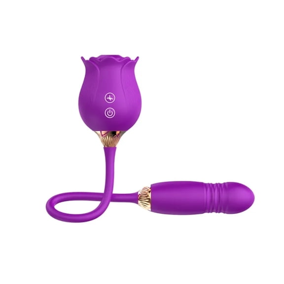 Rose Sex Vibrator Toy , Sucking and G Spot Vibrator