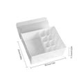 thumbnail image 4 of Caja organizadora de ropa interior, cajón, armario, bragas, calcetines, sujetadores, almacenamiento, funda de tela Oxford, blanco, 16 rejillas sidaley  HA001915-05B, 4 of 7