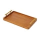 thumbnail image 2 of Bandeja de bambú para servir, bandeja decorativa de almacenamiento, bandeja rectangular multifunción para servir. 355 cm x 235 cm, 2 of 7