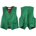 thumbnail image 6 of Boys Suits Set Slim Fit Kids Toddler Tux Suit for Teen Boy Wedding Outfit Communion Dress Clothes with Jacket Vest Pants Tie, 6 of 12