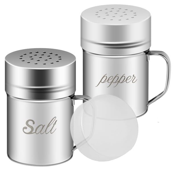 Set de Salero y Pimentero ZERUIDM de Acero Inoxidable 180 ml