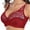 Wine Red, variant on Valcatch Women's Underwire Bra Minimizer Lace Floral Bra Unlined Unpadded Plus Size Full Coverage Bra