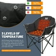 thumbnail image 6 of MOPHOTO Heated Camping Chair, Padded Camp Chair Round Moon Saucer Folding Lawn Chair Outdoor Chair, Oversized Patio Lounge Chairs Portable Folding Camping Chairs Heated Chair, 2 Pack, 6 of 9