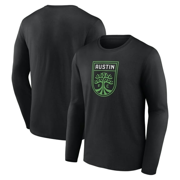 Men's Black Austin FC Official Logo Long Sleeve T-Shirt
