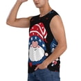thumbnail image 3 of Pofeuu Gnome Independence Day Print Men's Muscle T-Shirt, Sleeveless, Muscle Tank, Classic Muscle Tee Top For Men Casual Sleeveless Muscle T-Shirt Trendy Clothes-Medium, 3 of 7