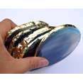 thumbnail image 3 of Godinger 16602 Sous-Verres Agate&44; Bleu - Lot de 4, 3 of 5