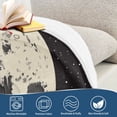 thumbnail image 4 of Yayeee Throw Blanket for Couch Soft Warm 50" x 60" Sofa Chair Bed Decoration, Beige Moon, 4 of 7