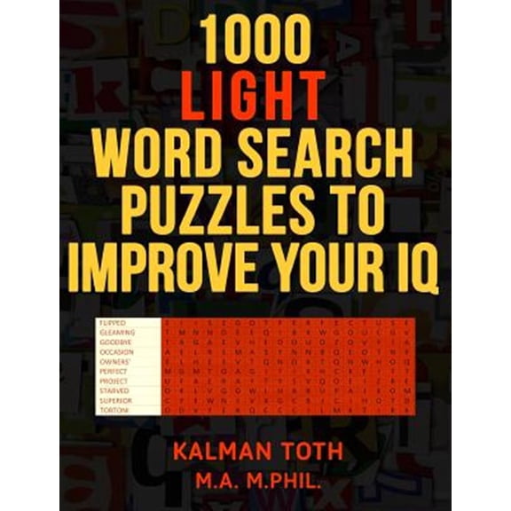 Pre-Owned 1000 Light Word Search Puzzles to Improve Your IQ