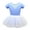 2 Blue trendy dress for Little Girls, variant on Girls's Ballet One-Piece Gym Suit Solid Mesh V Neck Lovely Relaxed Comfy Flying Sleeve Training Dance Leotard Clothes Cute Holiday Princess Dress Blue 14-15Y