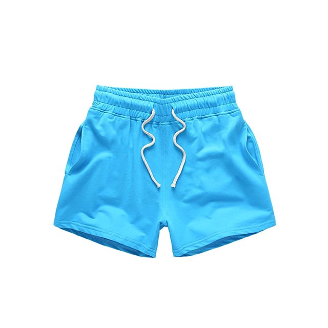 TheFound Men Jogger Sweat Shorts Gym Running Shorts Solid Color Athletic Pants