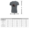thumbnail image 5 of Coolnut Men's T Shirt Odor Protection Short, A Japanese Man Stands Near Cherry Blossoms Mens Short Sleeve Tees, Grey Crew-Neck Casual Tee Shirts, M, 5 of 6
