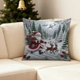 thumbnail image 7 of Xuniizn Christmas Pillow Covers 18x18 inch Xmas Decorations Soft Plush Faux Fur Wool Christmas Throw Pillow Cases Winter Holiday Decor for Sofa Living Room, 7 of 7