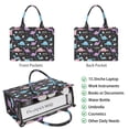 thumbnail image 2 of Large Capacity Tote Bag,Black Cartoon Dinosaurs Eggs Stars Pattern Handbag Fashion Luxury Tote Bag,15.7"x13"x 5.1" Inches,Laptop Compatible, 2 of 6