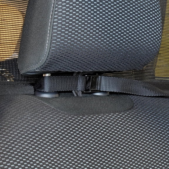 Deluxe 50" Wide Dog Barrier for Cars, SUVs, Trucks, and CUVs – Pet Restraint Backseat Divider | Mesh Net Screen Shield Behind Front or Rear Seats Cargo Area – Ideal for Travel Safety