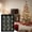 Black, variant on HOARBOEG 12Pcs 3.15in Antique Christmas Ornament Ball, Vintage Holiday Tree Decorations, Hanging PVC Decorative Balls for Xmas, Thanksgiving, Party, Garland & Wreaths