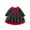 T2, variant on Fesfesfes Girls Christmas Dress Size 6 Months-4 Years Round Neck Stretchy Waist Princess Dress Long Sleeve Bow Tied Dress Casual Plaid Ruffled Clothes