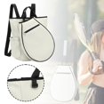 thumbnail image 1 of Colaxi Tennis Backpack Duffle Bag Storage Racket Racquet Holder with Pockets Pickleball Bag for Sports Workout Water Bottle Exercise White, 1 of 8