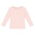thumbnail image 3 of UACY Kids Girls Long Sleeve Shirts Crewneck Ruched Side Slim Fit Tops Ribbed Knit Casual Tee Shirt, 3 of 8