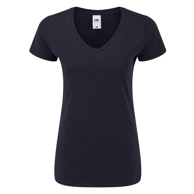 Fruit Of The Loom T-Shirt Iconique à Col en V pour Femmes