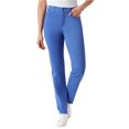thumbnail image 1 of Gloria Vanderbilt Jeans Droits en Sergé Coloré pour Femmes, Bleu, 8, 1 of 1