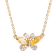 thumbnail image 2 of Collar para Mujer LuckyLy Dije de Mariposa con Cristal y Zirconias Modelo Gina dorado UNITALLA, 2 of 6