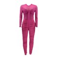 thumbnail image 3 of xiaxaixu Ladies Perspective Jumpsuit, Mesh Long Sleeve Siamese Trousers, 3 of 5