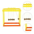 thumbnail image 4 of Newtons Cradle Balance Balls Plastic Multi Color Science Toy for Kids Playing 5 Pieces, 4 of 8