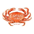 thumbnail image 3 of Camano Island, Washington, Don't be Crabby, Dungeness Crab, Watercolor (100% Cotton Canvas Reusable Tote Bag), 3 of 3