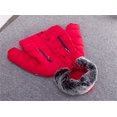 thumbnail image 5 of Generic Clearance Clothing Christmas Clothes Kids Toddler Baby Girls Boys Winter Coats Thicken Collar Hoodie Down Jacket Windproof Snowsuit Clothes Outerwear1-2 YearsRed, 5 of 7