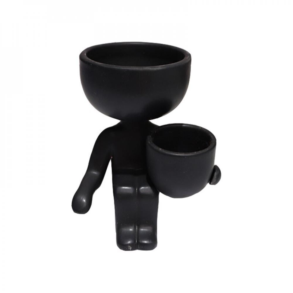 Promotion!Plant Pot Planter Human Shaped Planter Pot Ceramic Succulent