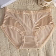 thumbnail image 4 of Delliss Womens ice silk seamless Underwear mid waist sexy jacquard breathable comfortable Bikini Panties, 4 of 4