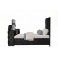 thumbnail image 4 of Encore Modern King Bed with Tufted Headboard & TV Storage|Solid Wood Construction, 4 of 9