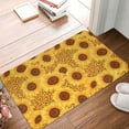 thumbnail image 5 of Fotbe Extra Durable Door Mat - Dirt Trapping Outdoor Welcome Mats - Non-Slip Outdoor Door Mats - Low Profile Front Door Mat - Indoor (16" x 24", Yellow Leopard Print Sunflower ), 5 of 8