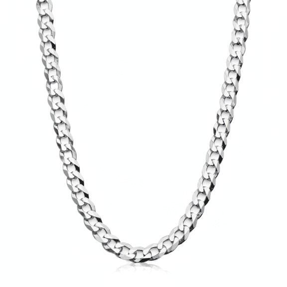 Metal Masters Mens 4mm Sterling Silver 925 Italian Curb Chain Necklace 16 18 20 22" 24" 30