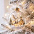thumbnail image 7 of Glowing Christmas Story Ornament, Light‑Up Mini Holiday Scene, 3.1in Peace Dove Church Hanging Ball, Acrylic Christmas Tree Decoration, Festive Keepsake Ornament for Mantel, Window and Home Decor, 7 of 7