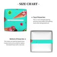 thumbnail image 6 of Tissue Box Cover, Kiwi Tart Ice Cream Print Leather Tissue Box Holder - Tissue Case Facial Paper Organizer for Bathroom, Vanity Countertop, Tabletop, Car, Night Stands, 6 of 7