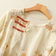 thumbnail image 5 of Fashion Plus Size Shirts Tops for Womens Summer Round Neck Button Print Pullover Shirt, 5 of 9