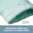 thumbnail image 3 of ZenToes Moisturizing Gloves with Gel - Dry Hands Treatment - 1 Pair  (Fuzzy Mint Green), 3 of 7