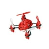 Hubsan Q4 H111 Nano Mini 4-Channel RC Quadcopter Flying Drone with 2.4GHz Radio System, Red