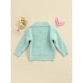 thumbnail image 4 of Kmbangi Unisex Kids Fall Sweater Solid Color O-Neck Long Sleeve Knitted Tops, 4 of 9