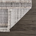 thumbnail image 6 of Boutique Rugs Amaga Farmhouse High Low Textured Shag Runner Rug - Boho Moroccan Geometric Carpet for Hallway, Kitchen - Charcoal, Cream, Peach - 2'7" x 7'3" (2x8), 6 of 19