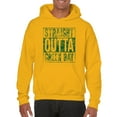 thumbnail image 5 of Straight Outta Green Bay - Wisconsin Football Hometown Pride Hoodie - X-Large - Gold, 5 of 6