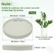 thumbnail image 3 of Uxcell 2-Pack Bandejas de Cerámica para Plantas, Bandejas de Goteo para Macetas de 5.3 Pulgadas ID, [5.9 Pulgadas OD, Gris], 3 of 6